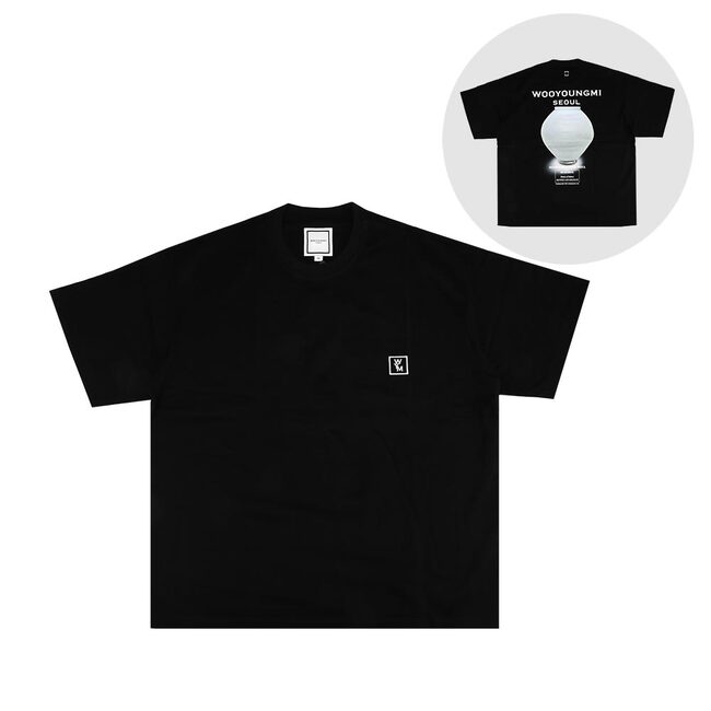 23FW 우영미 W233TS03708B BLACK 백자 백 로고 티셔츠