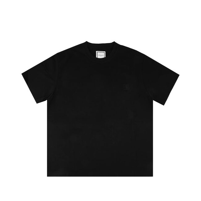 24SS 우영미 W241TS08708B BLACK 그라데이션 엠보싱 백 로고 티셔츠